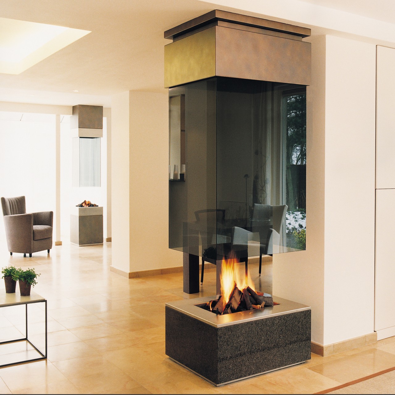 Ceiling Hung Fireplace I Suspended Fireplace