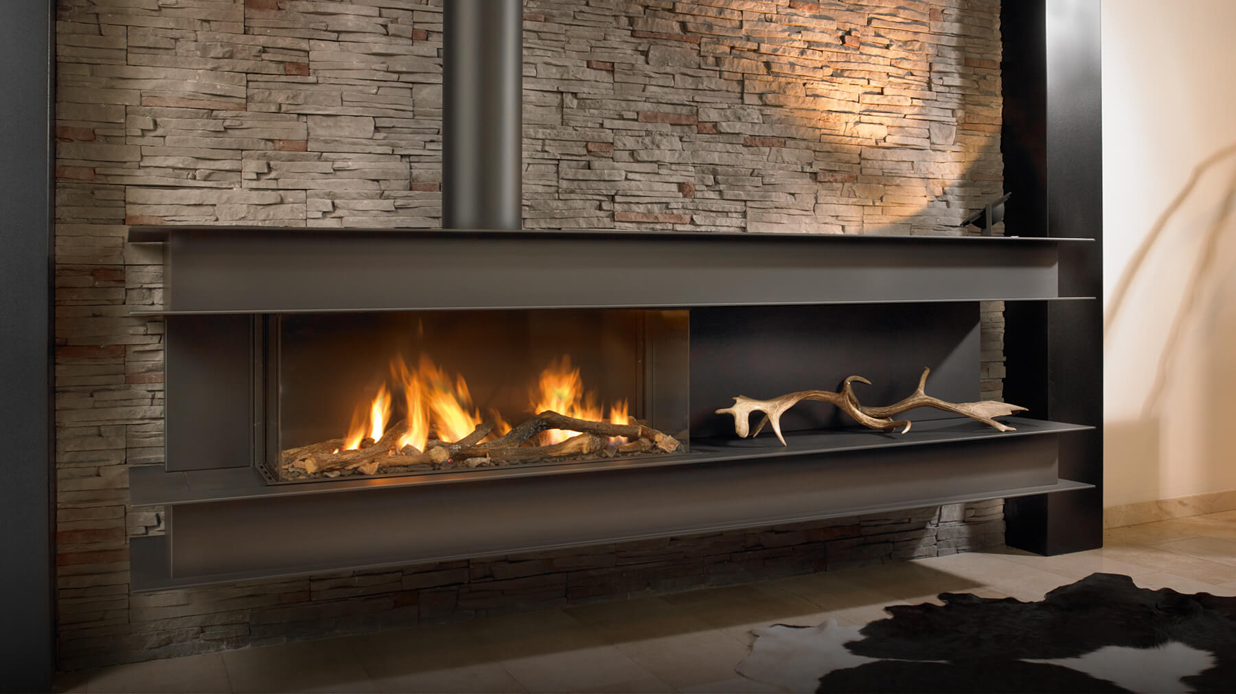 Seno Modern Wall Fire | High Efficency Gas Fires | Modus Fireplaces