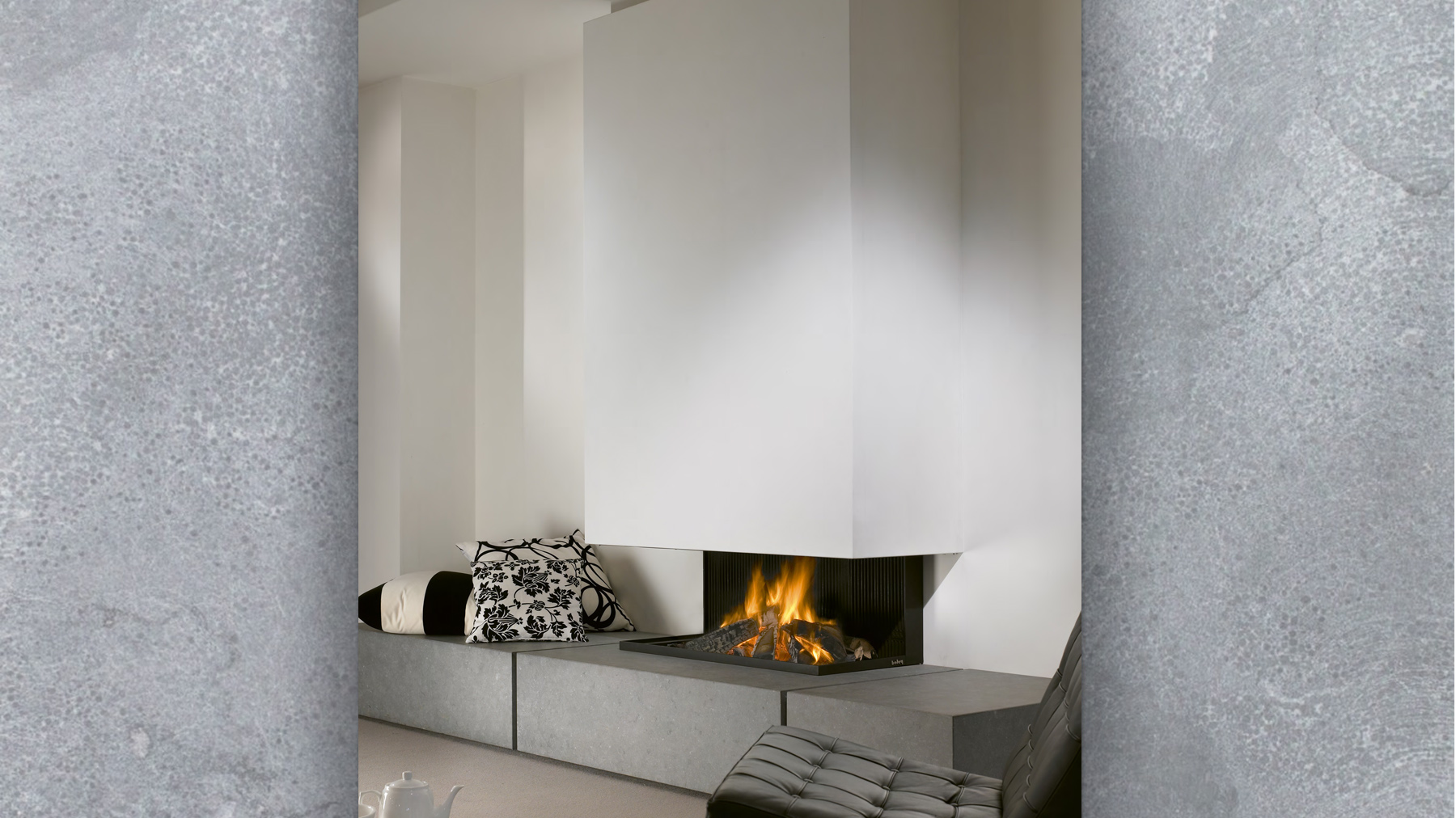 572 Granite Contemporary Fireplace I Modern Fireplaces   Designer Fireplaces 572 Granite2 