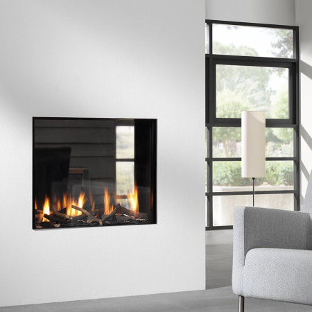 double sided fireplace
