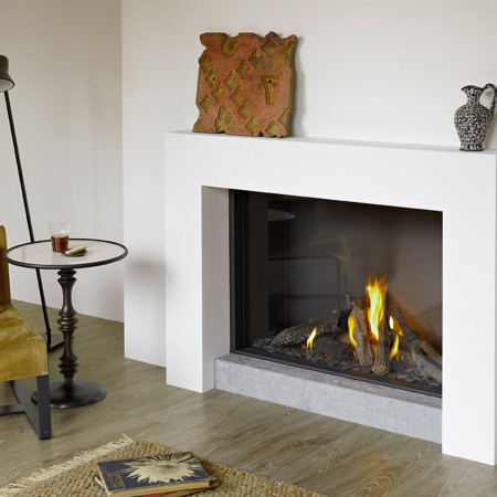 large high efficiency gas fire