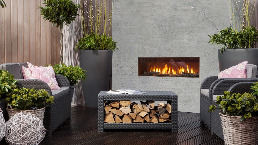 outdoor gas fire