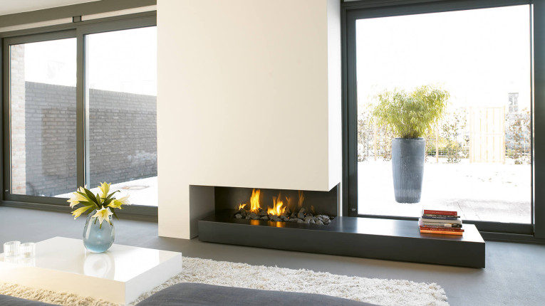 bespoke gas fire with minimal design