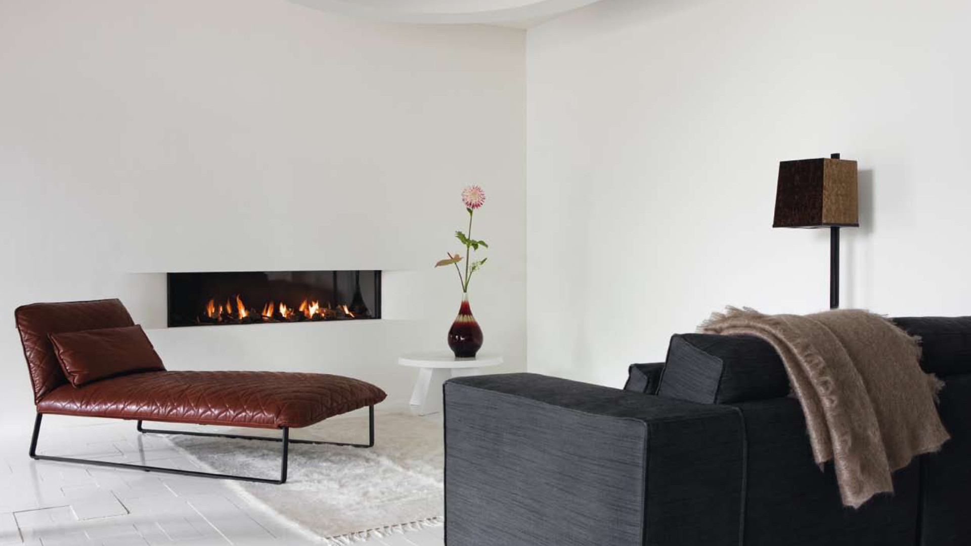 ethanol modern fireplaces - wall fire