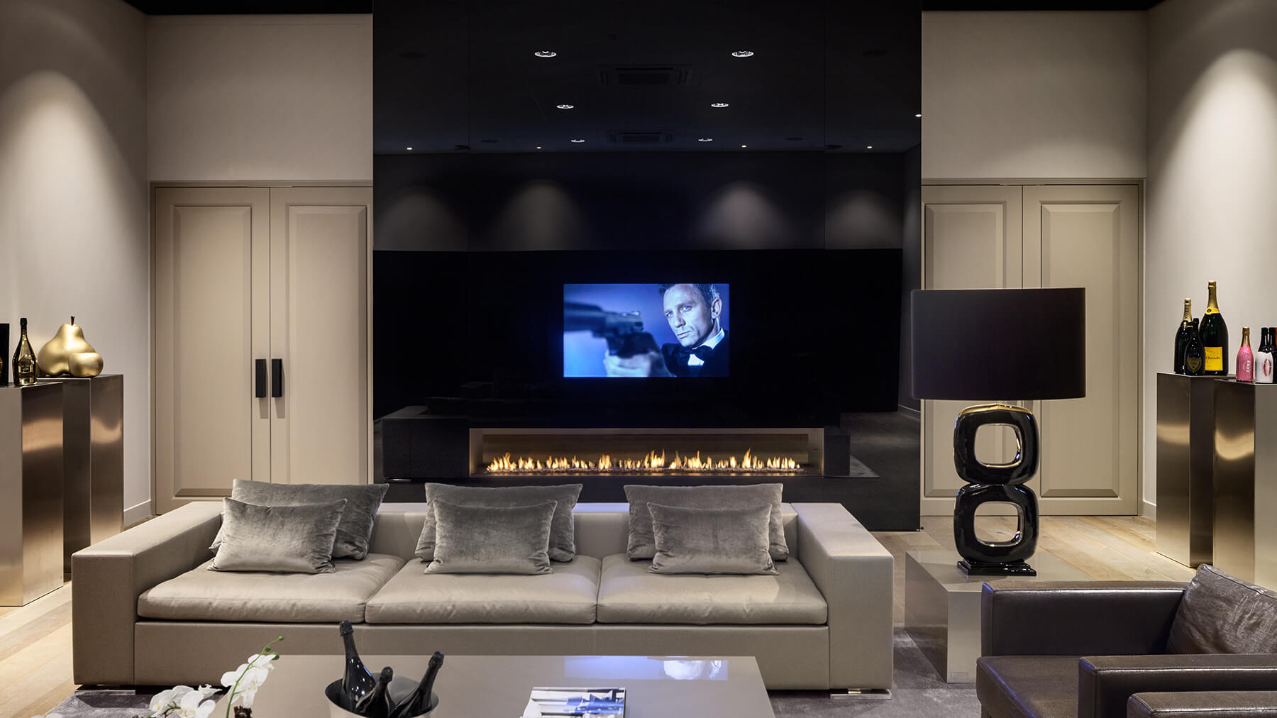 TV Above Fireplaces Wall Mounted Gas Fire Modus Fireplaces