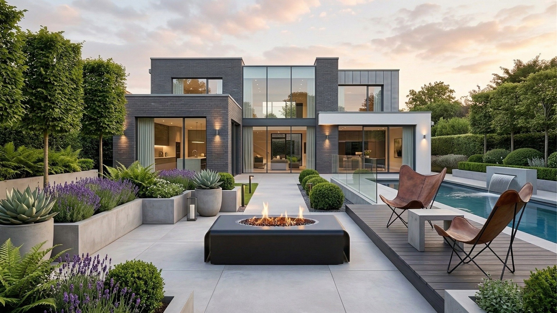 Steel Firepit Coffee table