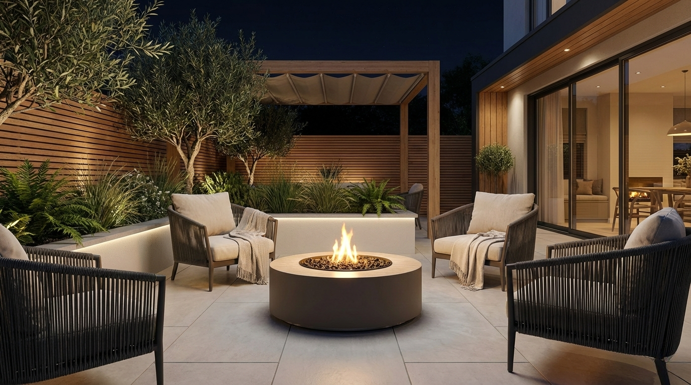 Gas Fire Coffee Table