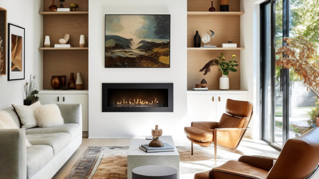Linear bioethanol hole in the wall fire