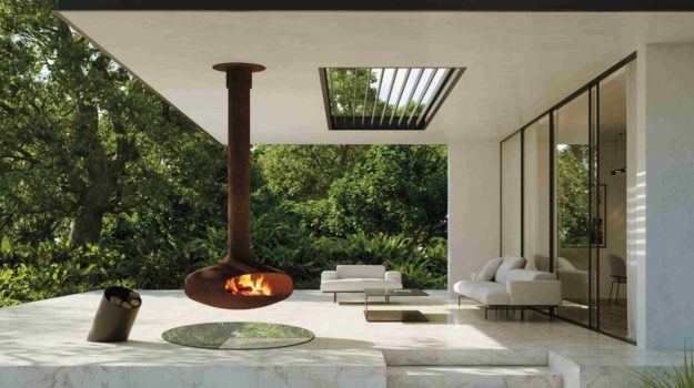 Domo Focus Outdoor wood fireplace