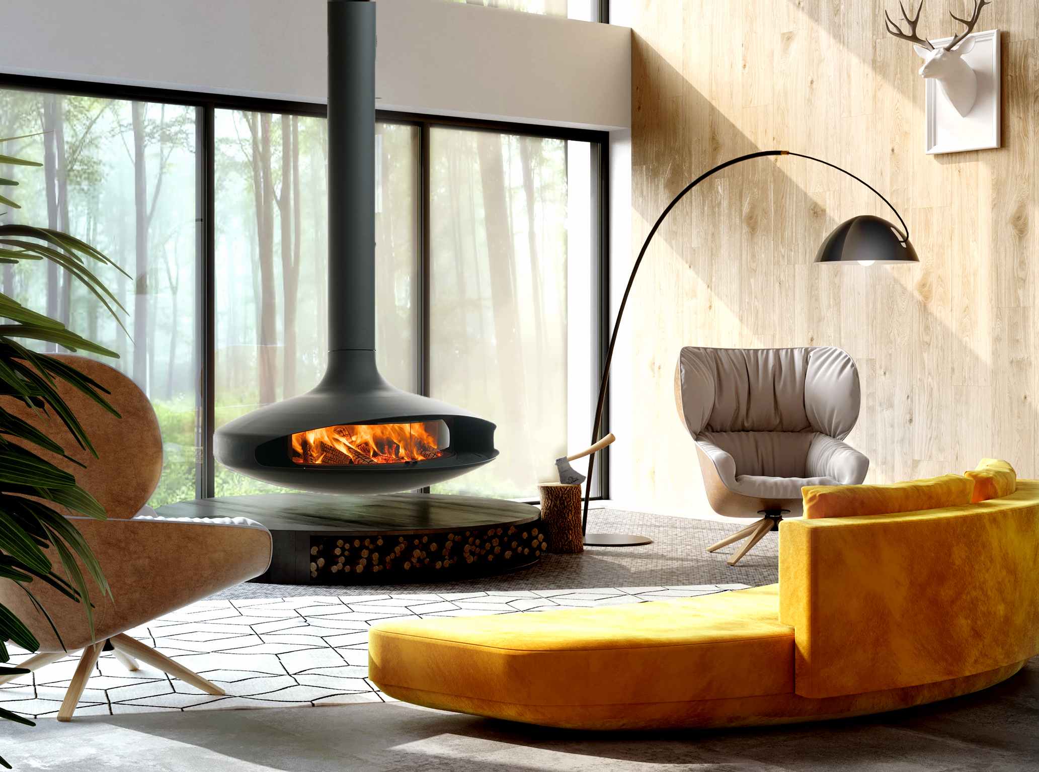 Gyro Focus Wood Glazed Fire