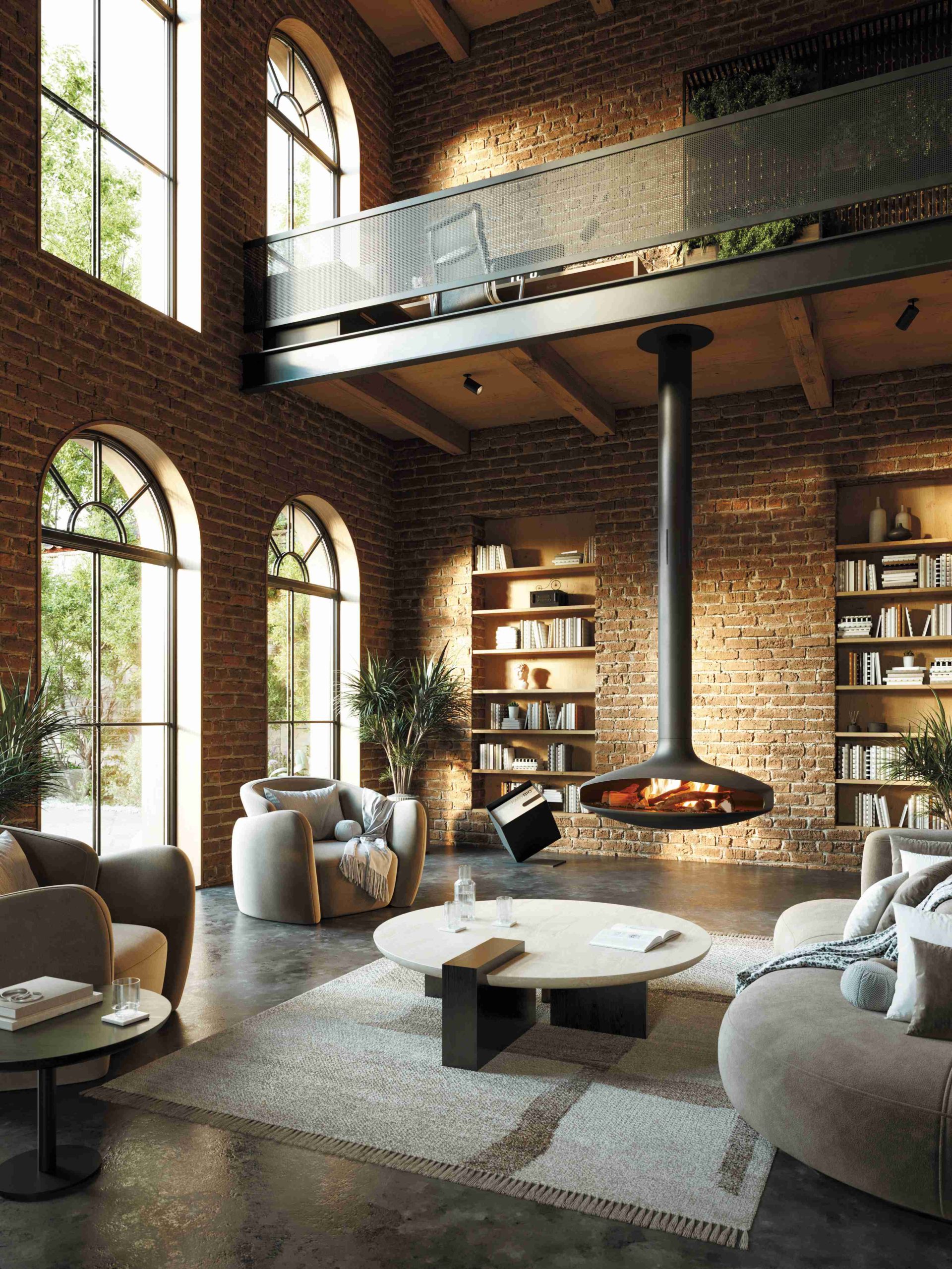 Gyro Focus Bioethanol Suspended Fire